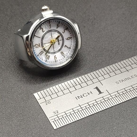 Stainless Watch Ring Petite Dainty Women's Christmas Anniversary Birthday Gift